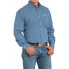 Men's Cinch Geo Print Royal Blue Long Sleeve Button Up MTW1105928 - Crazy House Western Wear
