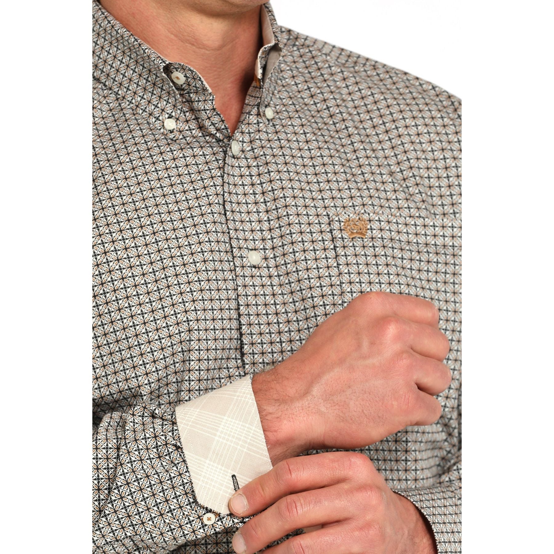 Men's Cinch Long Sleeve Patterned Button Down Shirt MTW1105941-MUL - Crazy House Western Wear