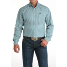 Men's Cinch Blue Print Long SLeeve Button Down Shirt MTW1105955 - Crazy House Western Wear