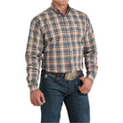 Men's Cinch Multi Color Plaid Print Button Down Shirt MTW1105965 - Crazy House Western Wear