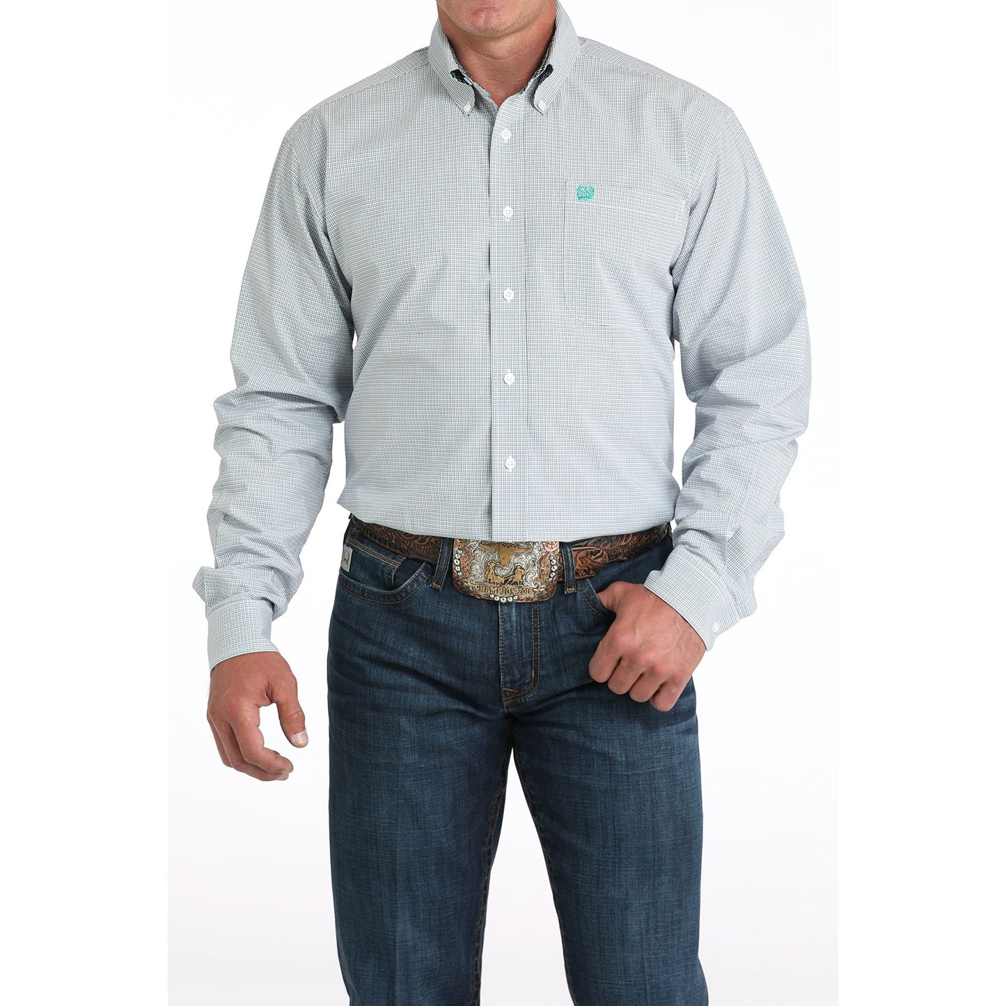 Men's Cinch Plaid Button Up Shirt MTW1105973