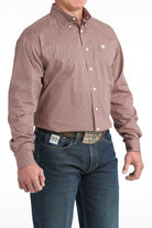 Men's Cinch Long Sleeve Button Up Patterned Top MTW1106017