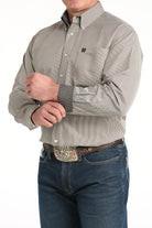 Men's Cinch Long Sleeve Stripe Button Up Western Shirt MTW1106021