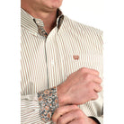 Men's Cinch Stripe Print Button Down Shirt MTW1106031