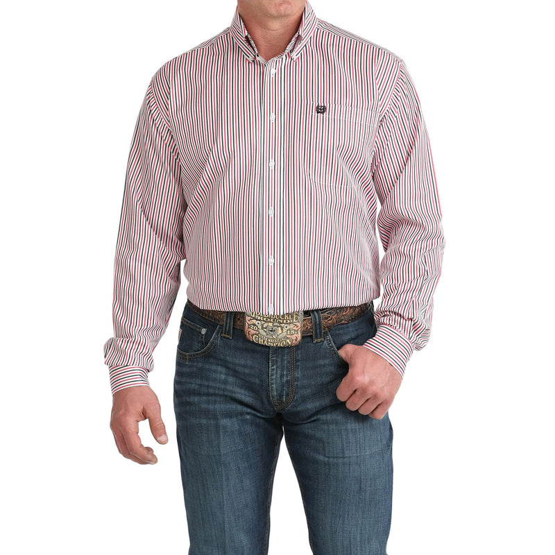 Men's Cinch Long Sleeve Striped Button UpMTW1106044