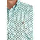 Men's Cinch Classic Geo Print Long Sleeve Button Down Western Shirt MTW1106060