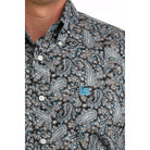 Men's Cinch Long Sleeve Paisley Printed Button Up Shirt MTW1106088