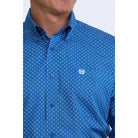 Men's Cinch Long Sleeve Geo Printed Button Up Classic Fit Shirt MTW1106122
