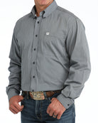 Cinch Men's Navy Stripe Modern Fit Shirt MTW1106130
