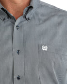 Cinch Men's Navy Stripe Modern Fit Shirt MTW1106130