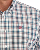Cinch Men's Long Sleeve Plaid Button Down Shirt MTW1106171