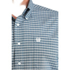 Men's Cinch Blue and White Short Sleeve Button Up Shirt MTW1111503