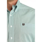 Men's Cinch Printed Blue Button Down Western Shirt MTW1111512