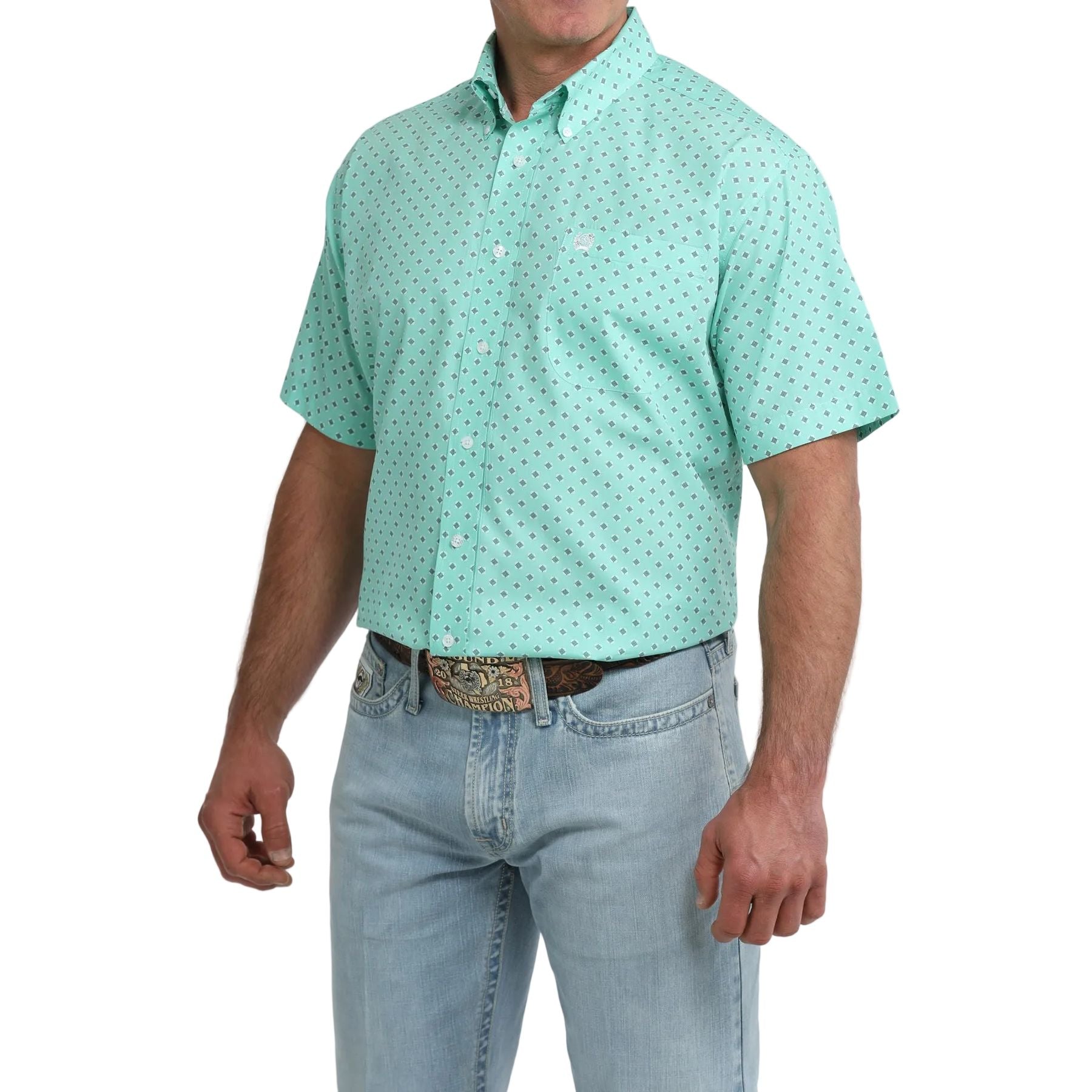 mens mint green short sleeve dress shirt Fnnxeal Mens Casual Button Down Shirts, Men's Shirt with Short Sleeves  Summer Shirt for Men Collared Solid Breathable Shirts Mint Green L