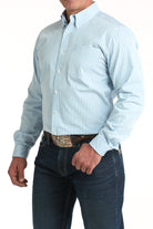 Men's Cinch Long Sleeve White Stripe Western Shirt MTW1347145