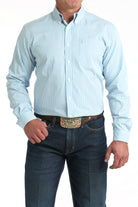 Men's Cinch Long Sleeve White Stripe Western Shirt MTW1347145