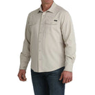 Men's Cinch Arenaflex Long Sleeve Western Tan Camp Shirt MTW1403008