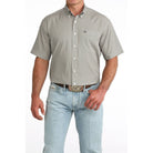 Men's Cinch Short Sleeve White Arenaflex Button Down Shirt MTW1704174