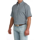 Men's Cinch Short Sleeve Arenaflex Geo Printed Button Up MTW1704177