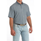 Men's Cinch Short Sleeve Arenaflex Geo Printed Button Up MTW1704177