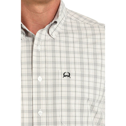 Men's Cinch Short Sleeve Plaid Button Up Western Shirt MTW1725002 - Crazy House Western Wear