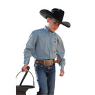 Boy's Cinch Long Sleeve Western Button-Down Shirt MTW7060371 - Crazy House Western Wear