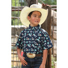 Boy's Cinch Hawaiian Button Up Shirt MTW7140037 - Crazy House Western Wear