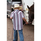 Boy's Cinch Short Sleeve Striped Snap Shirt MTW7171002