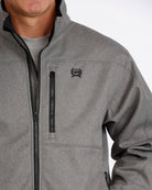 Cinch Men's Gray Concealed Carry Bonded Jacket MWJ1537008