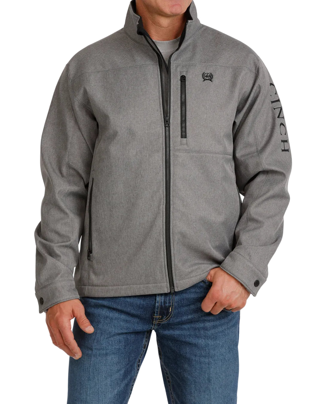 Cinch Men's Gray Concealed Carry Bonded Jacket MWJ1537008