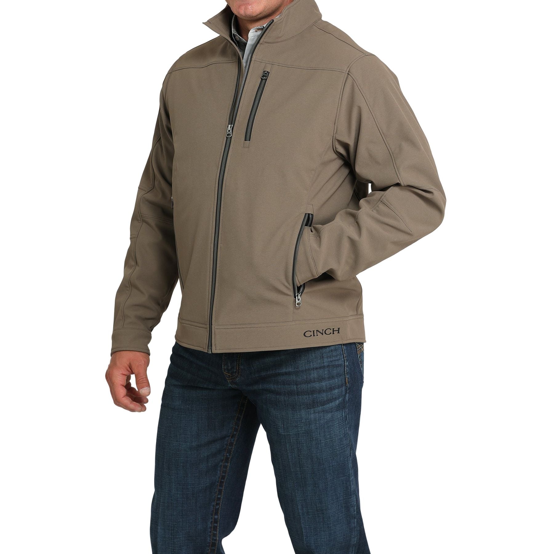 Men's Cinch Brown Soft Shell Jacket 