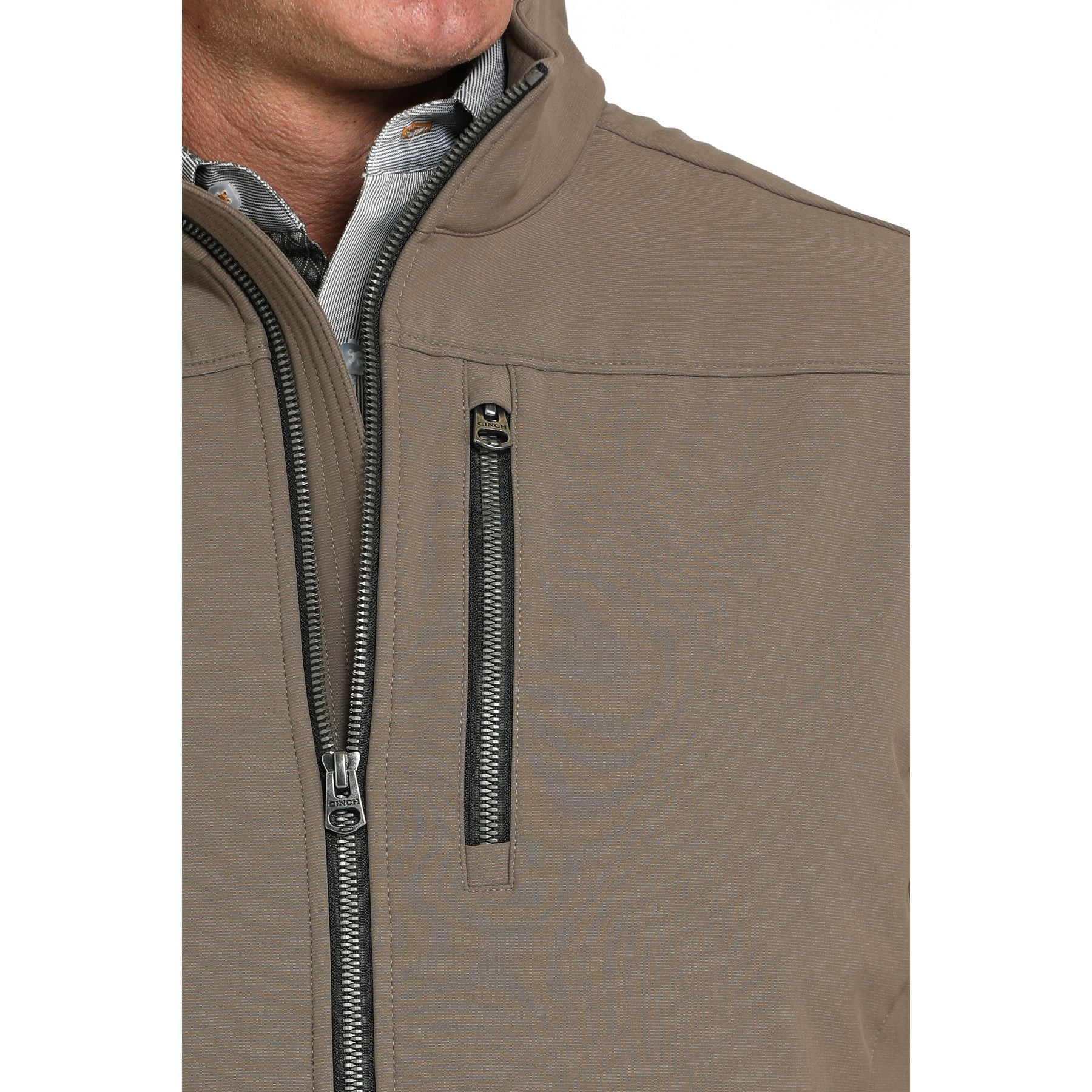 Men's Cinch Brown Soft Shell Jacket 