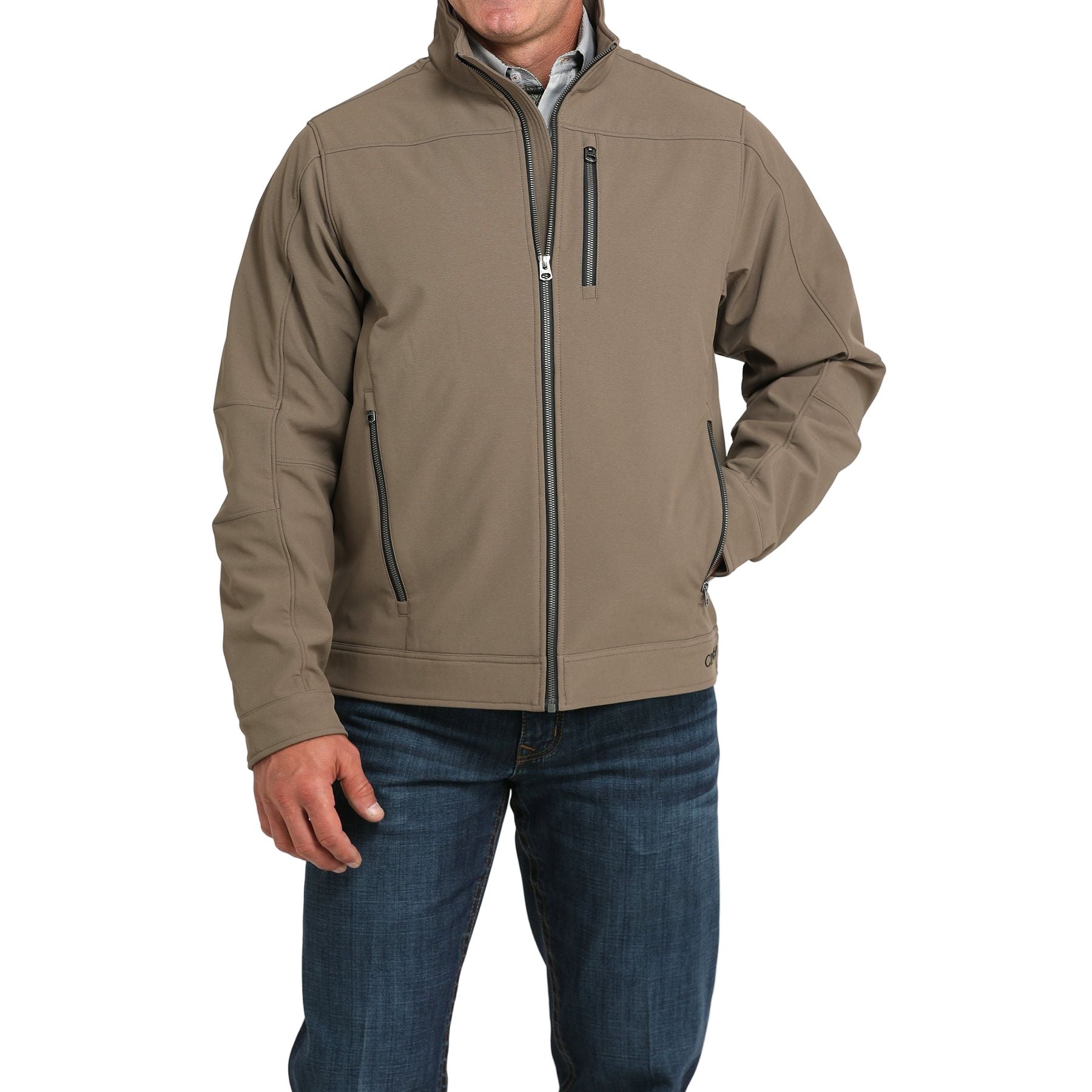 Men's Cinch Brown Soft Shell Jacket 