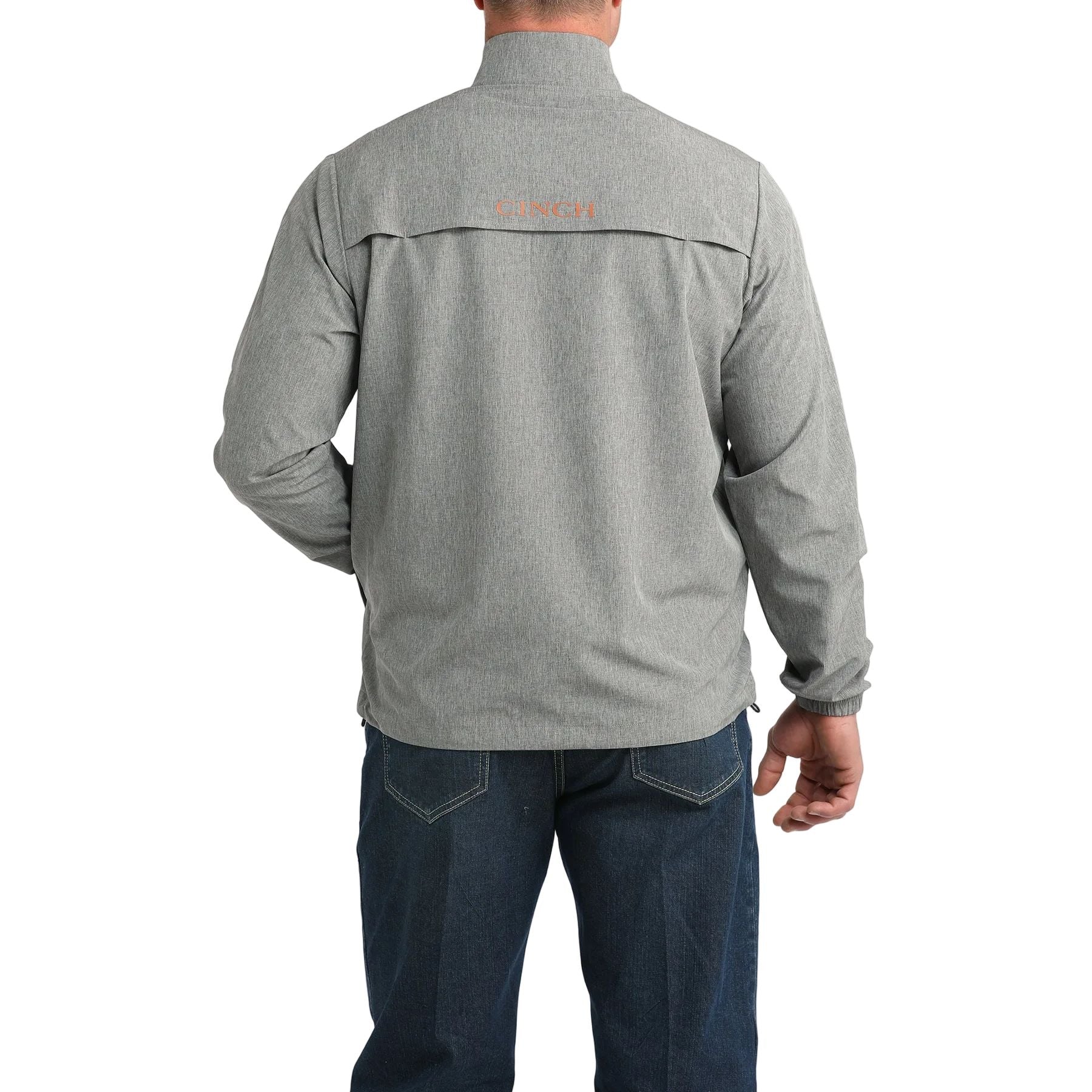 Men's Cinch 1/2 Zip Gray Windbreaker Pullover MWJ1935001