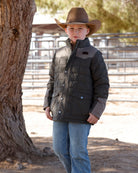 Cinch Boy's Green Quilted Barn Coat MWJ5200001