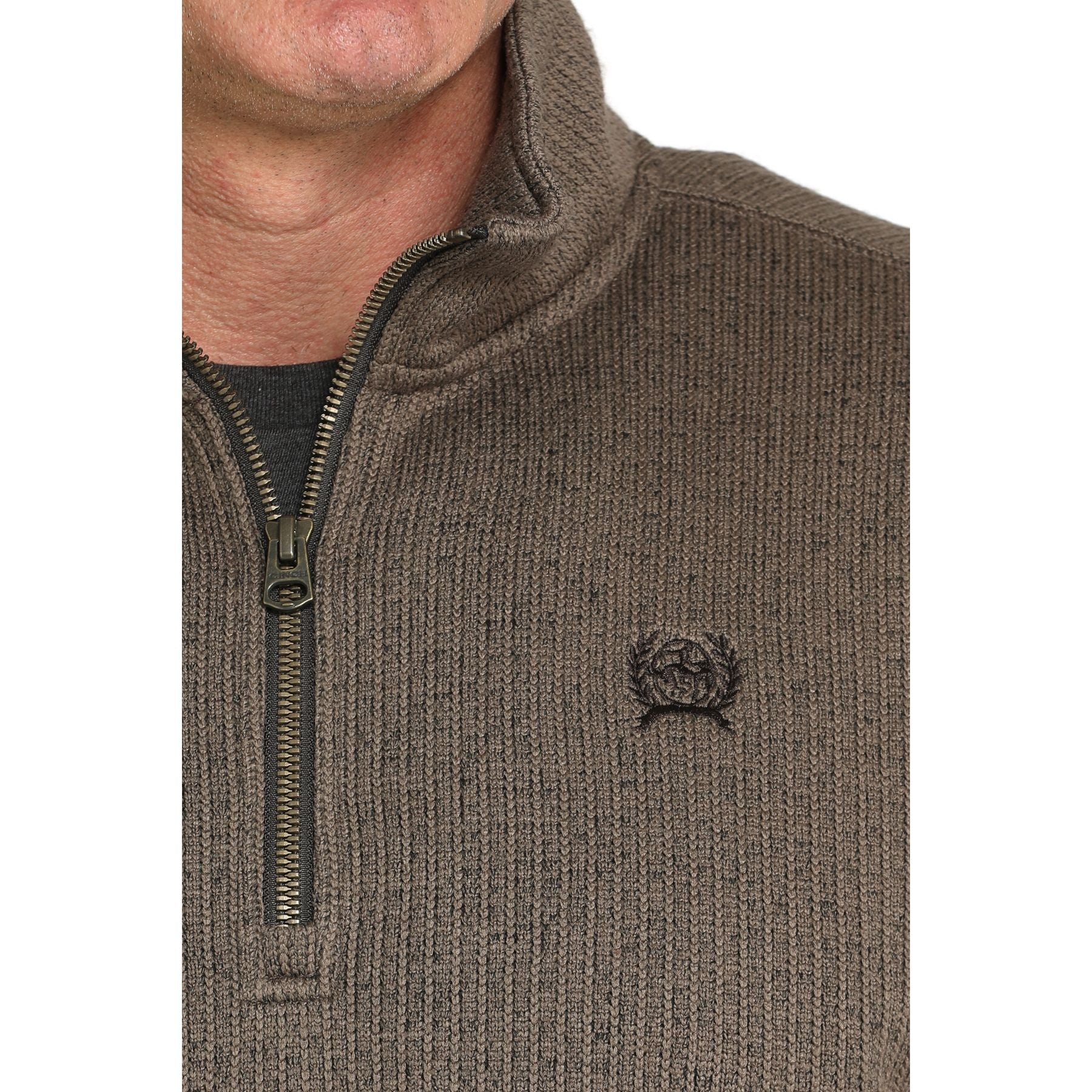 Men's Cinch Brown 1/4 Zip Pullover 