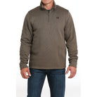 Men's Cinch Brown 1/4 Zip Pullover 