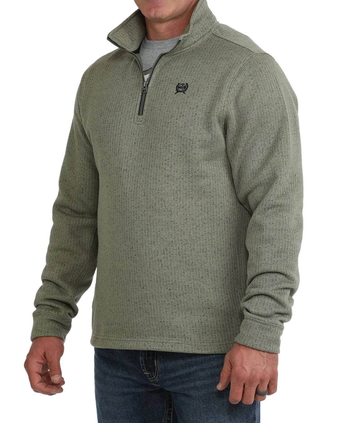 Cinch Men's Olive Quarter Zip Pullover MWK1080021