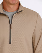 Cinch Men's Tan Long Sleeve Tan 1/4 Zip Sweatshirt MWK1957001