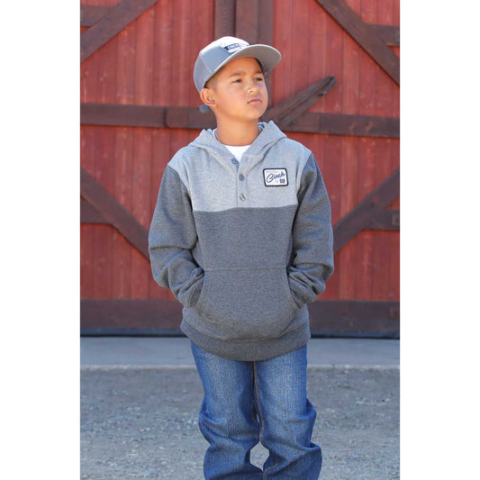 Boy's Cinch Grey Pullover Hoodie MWK7511001