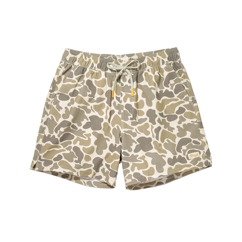 Men's Marsh Wear Khaki Mallard Camo Fulton 5" Volley Shorts MWS5014-KHMC