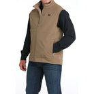 Men's Cinch Ripstop Khaki Vest 