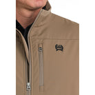 Men's Cinch Ripstop Khaki Vest 