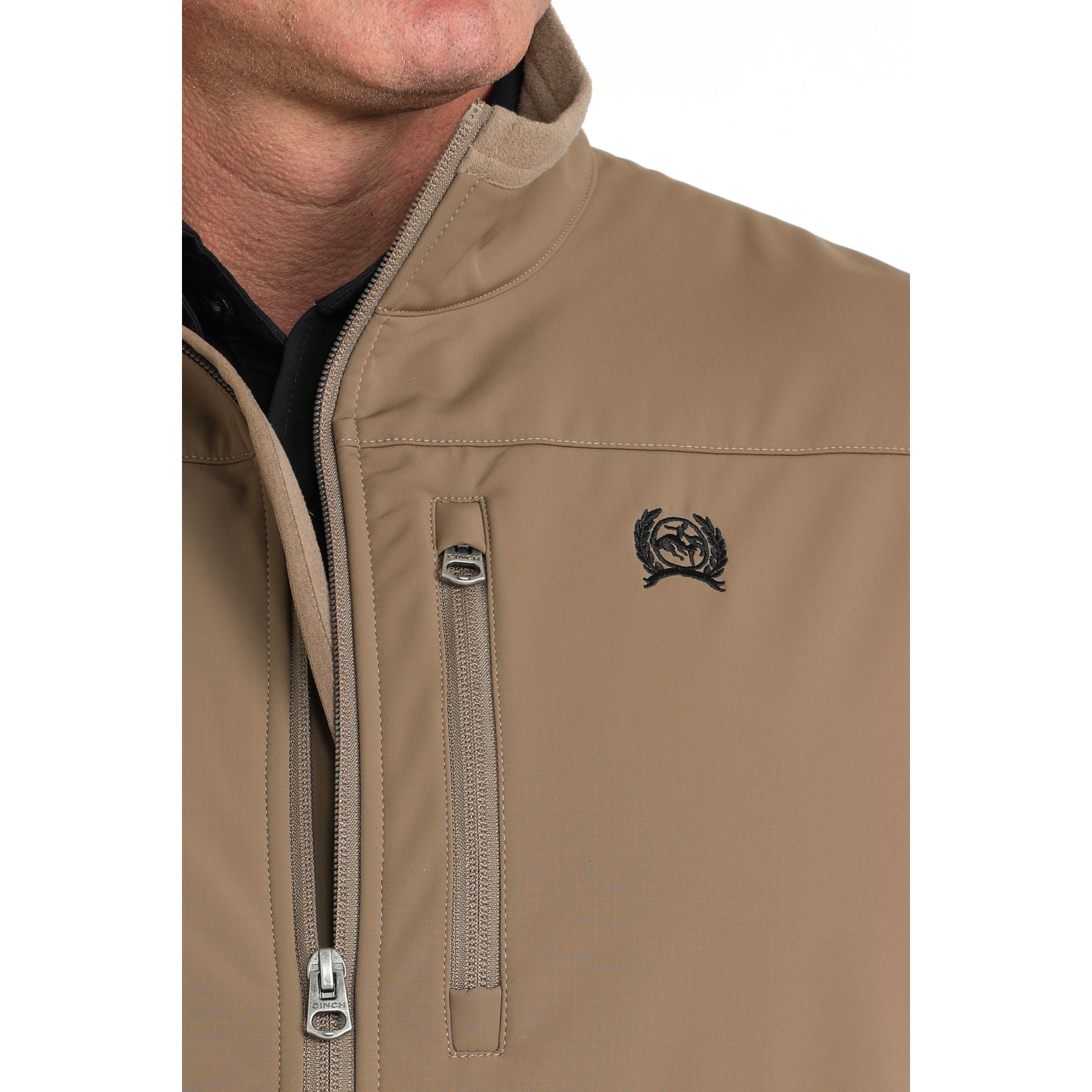 Men's Cinch Ripstop Khaki Vest 