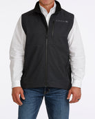 Cinch Men's Black Bonded Zip Up Vest MWV1515030