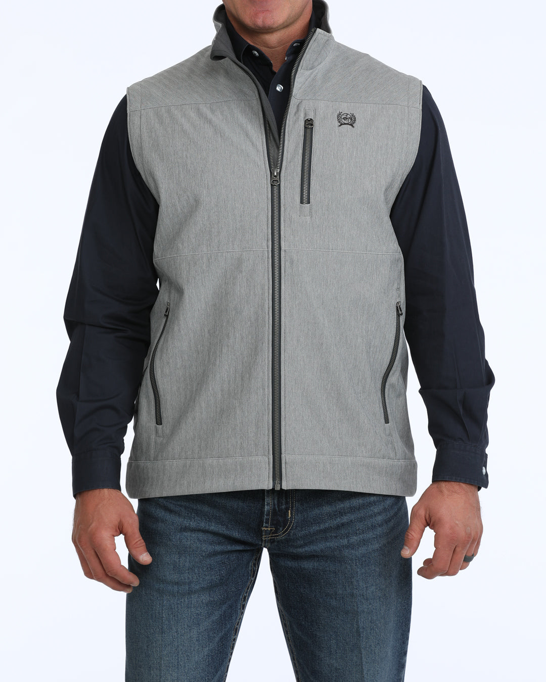 Cinch Men's Gray Bonded Vest MWV1515031