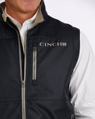 Cinch Men's Navy Bonded Zip Up Vest MWV1515032