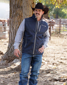 Cinch Men's Navy Bonded Zip Up Vest MWV1515032