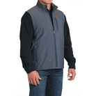 Men's Cinch Reversible Navy and Gray Vest