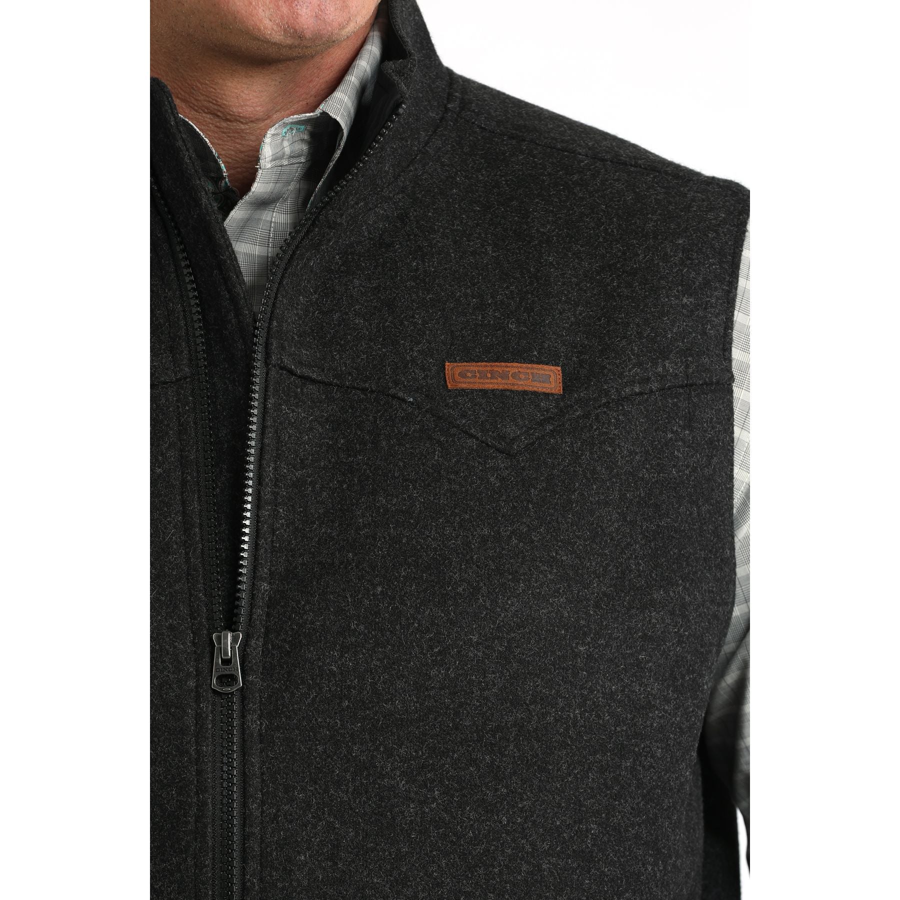 Men's Cinch Black Vest MWV1934001